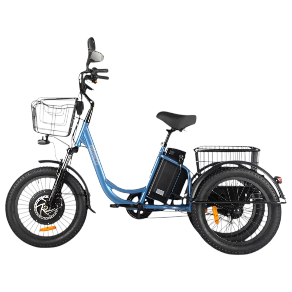 Электровелосипед электротрицикл Eltreco Porter Fat 700 Синий-матовый 1